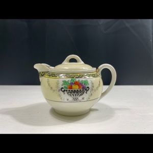 Vintage Pitcher / Teapot with Fruit